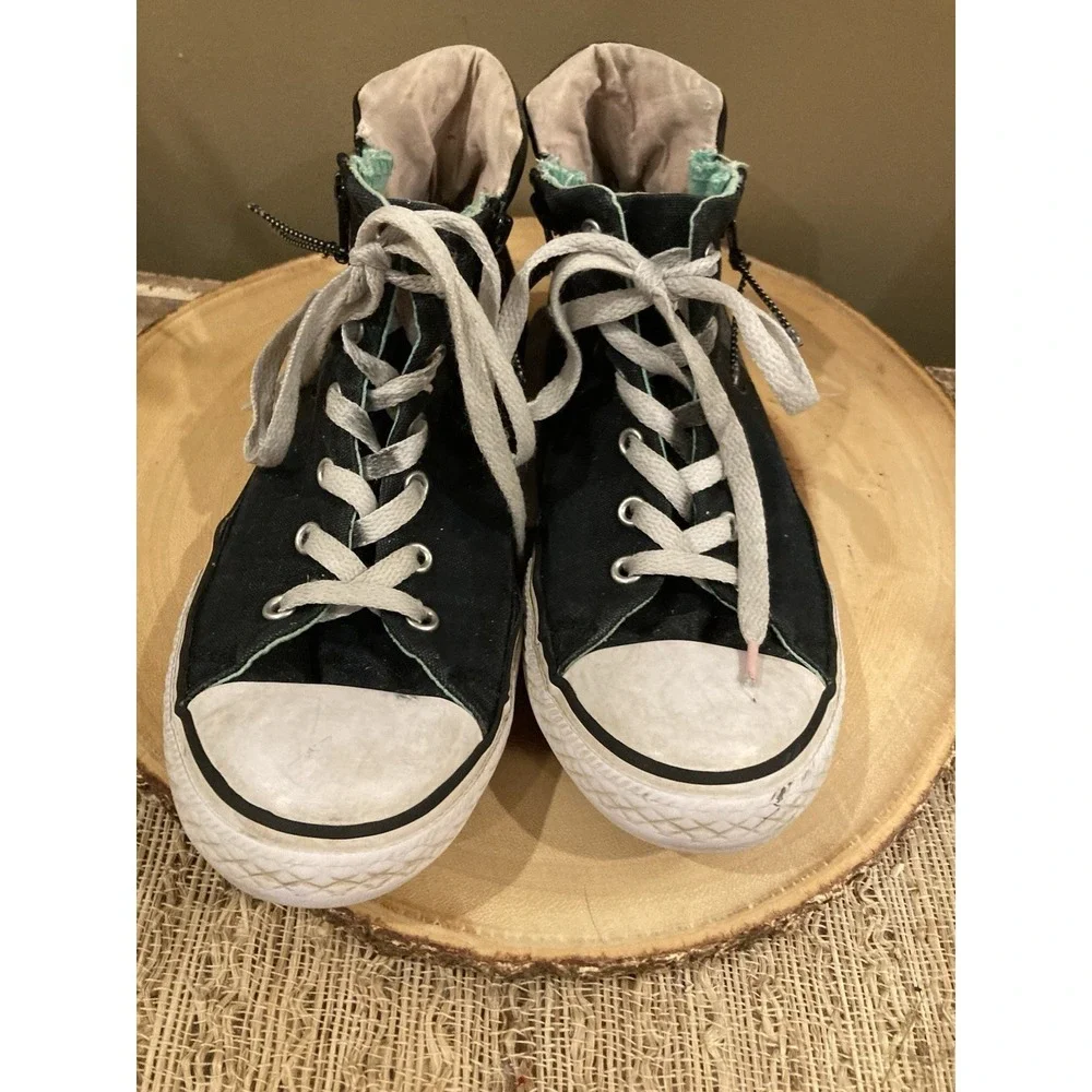 Converse All Star Chuck Taylor Watermelon Black High Top Sneakers Zip‎  Size 6